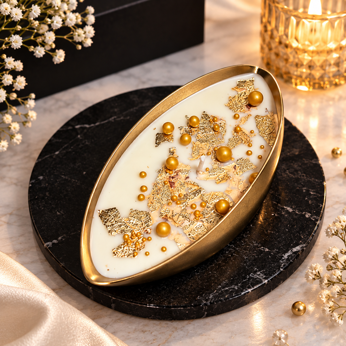 Boat candle 4 inch