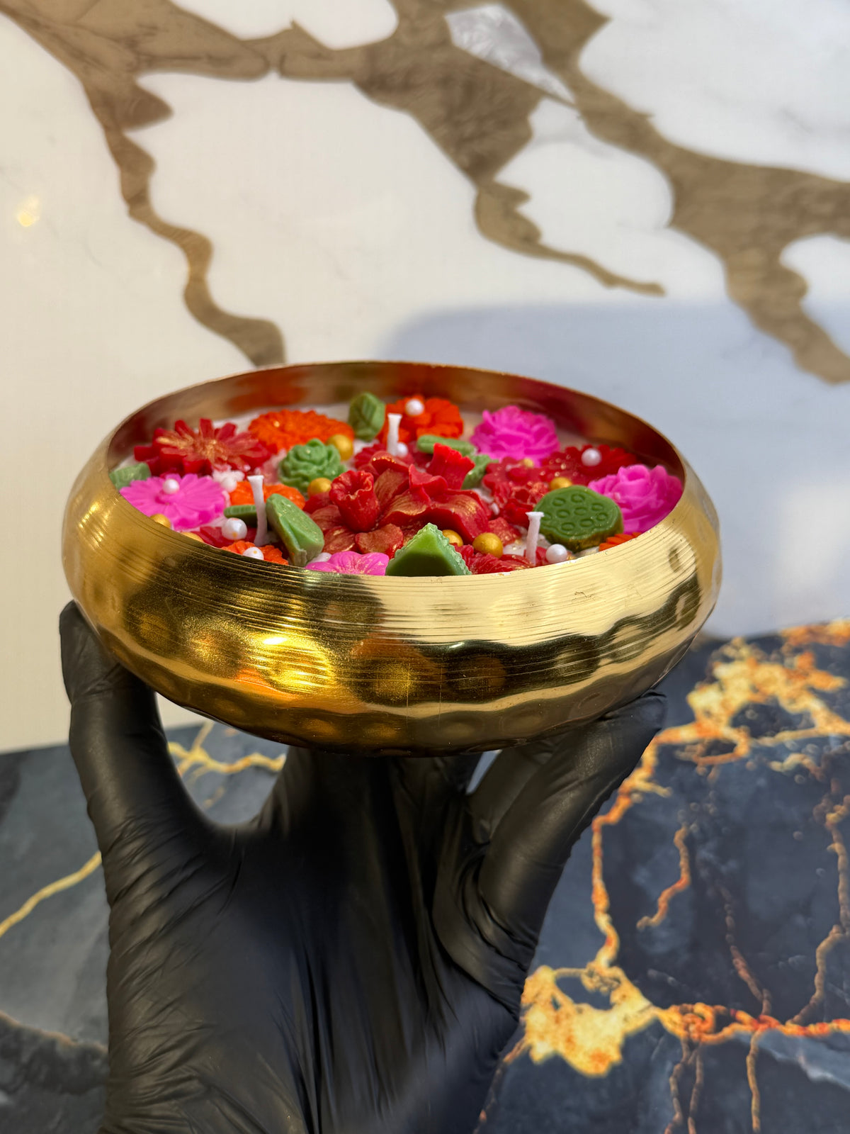 Urli bowl candle 6 inch