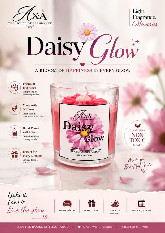 DAISY GLOW (GLASS CANDLE)