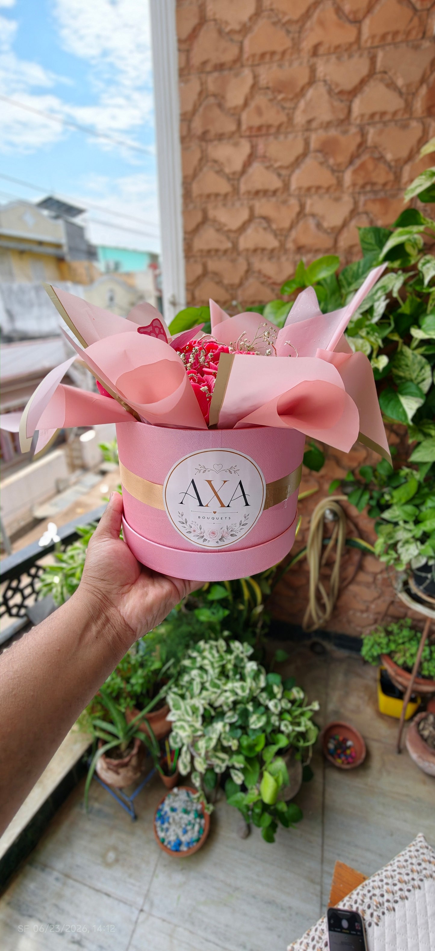 FLOWER CANDLE BOUQUET {PINK)