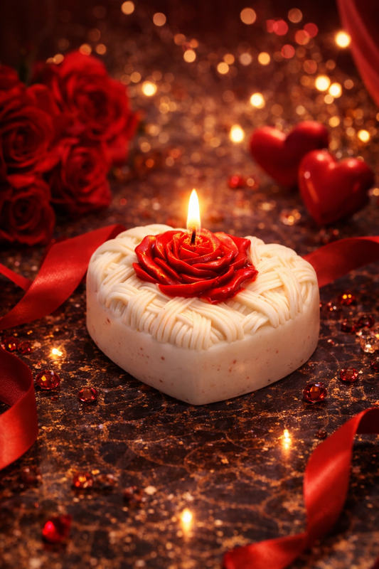 HEART ROSE CANDLE
